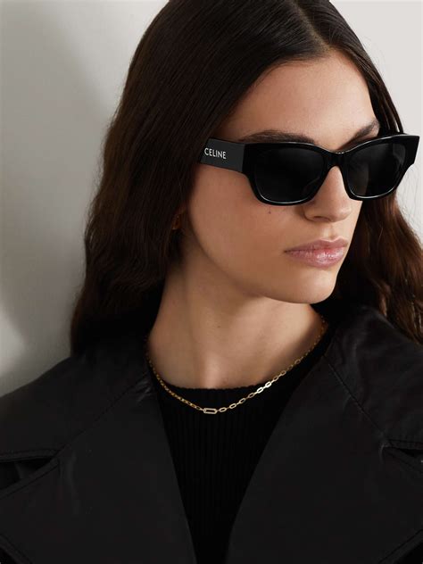 black celine square frame sunglasses|celine transparent sunglasses.